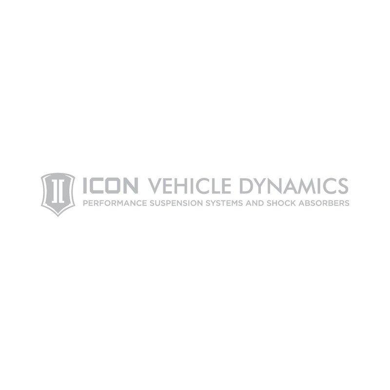 ICON Vehicle Dynamics Tagline Sticker, Silver, 18” Wide